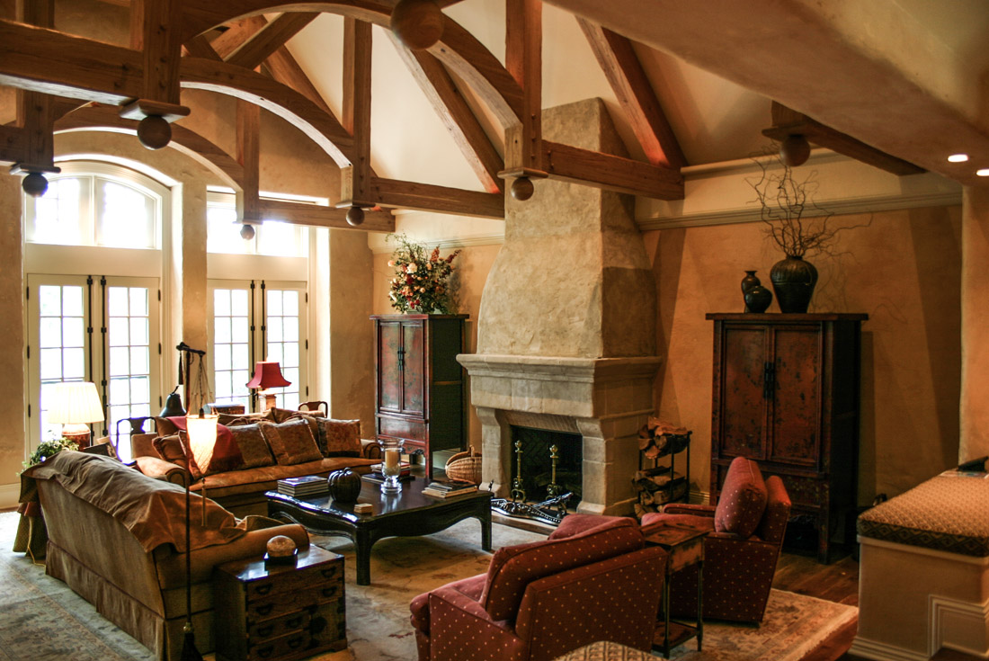 french country family room