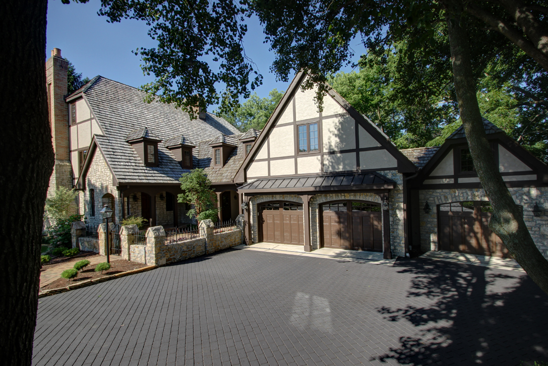 tudor home garage addition