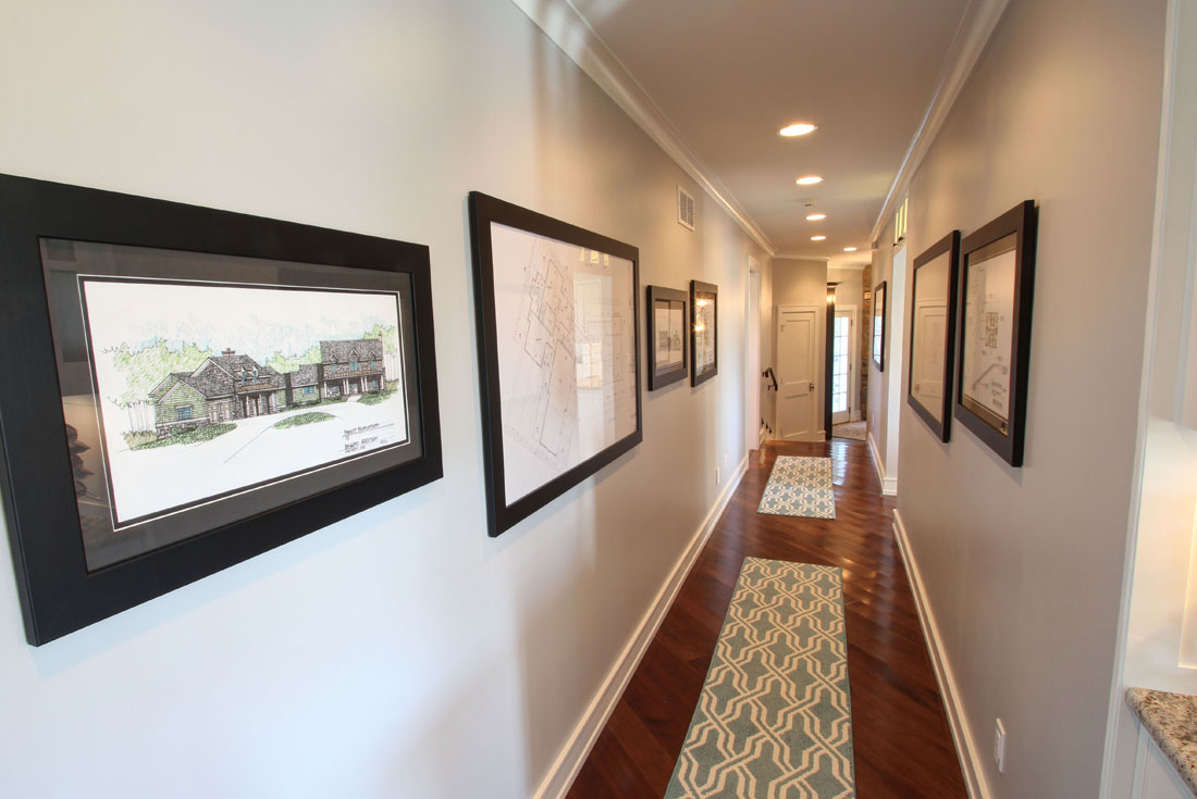 farmhouse remodel addition hallway