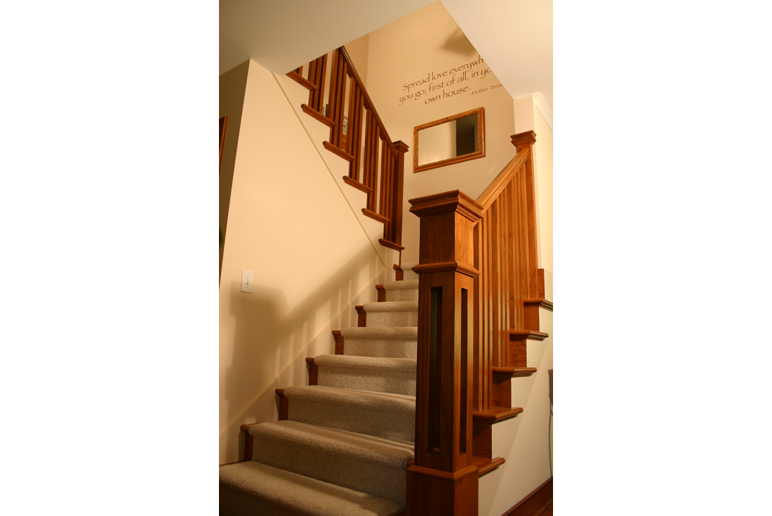 prairie ranch remodel stairway