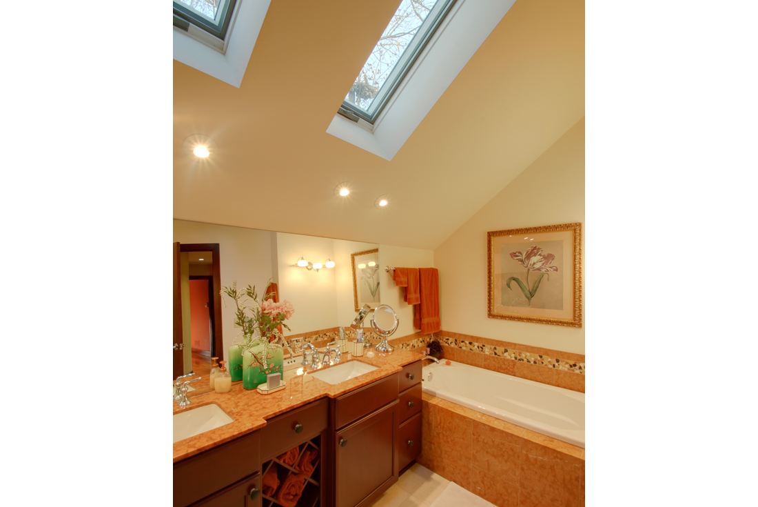 custom contemporary home master bath