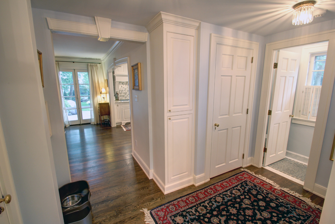 colonial revival back hall remodel