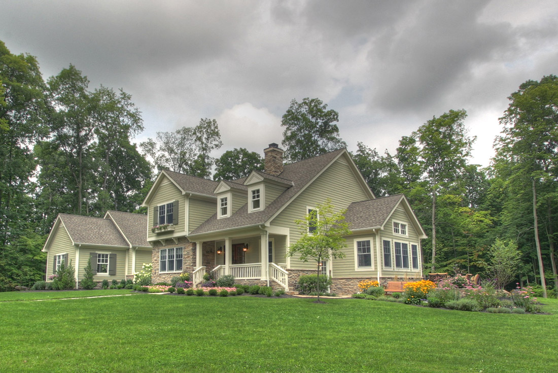 traditional open floor plan home