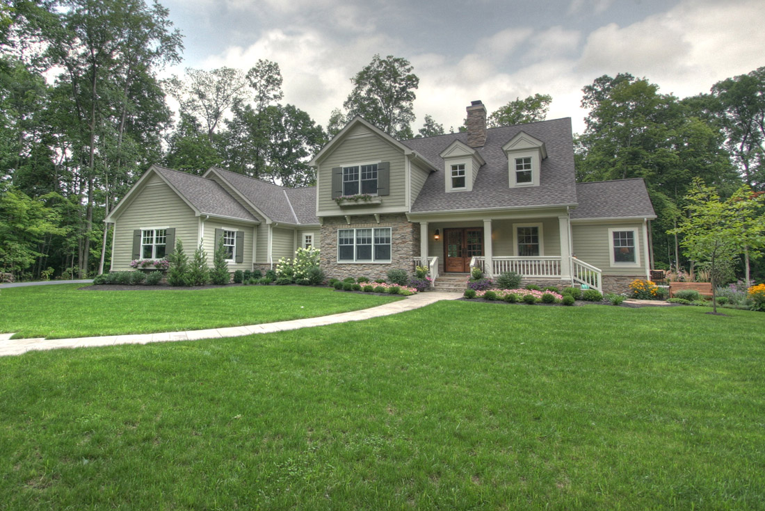 traditional open floor plan home