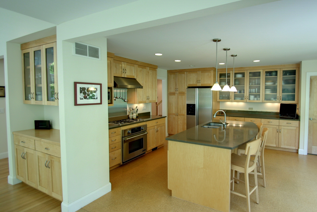 cape cod custom home kitchen