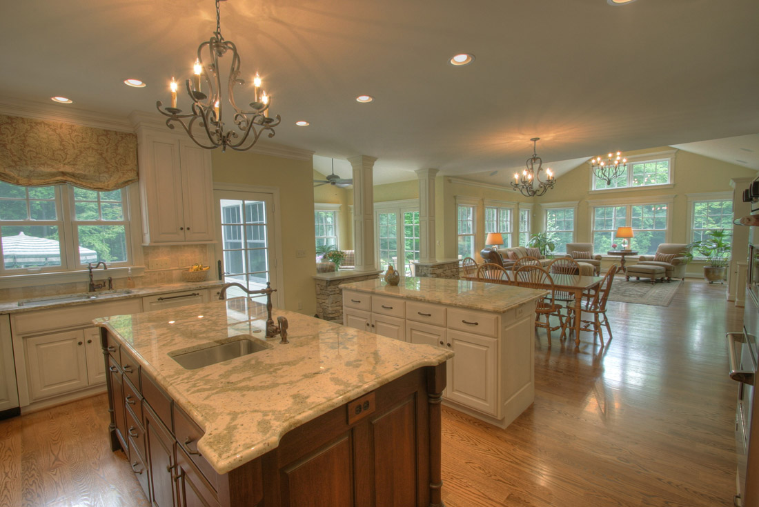traditional open floor plan home