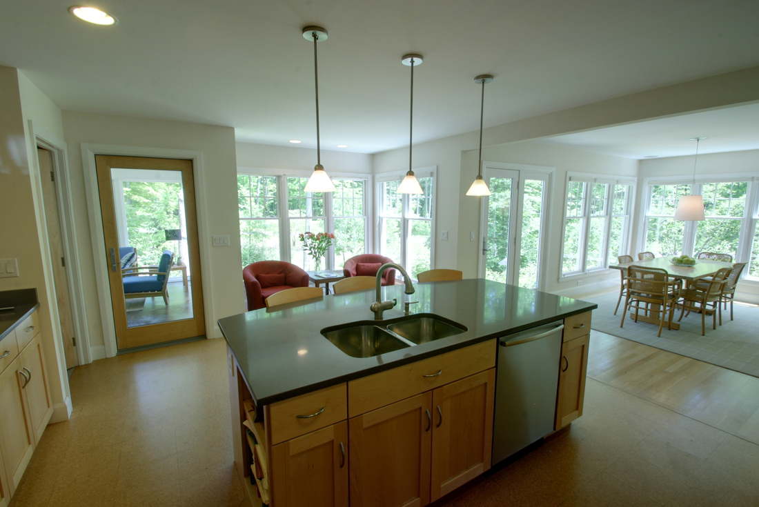 cape cod custom home kitchen