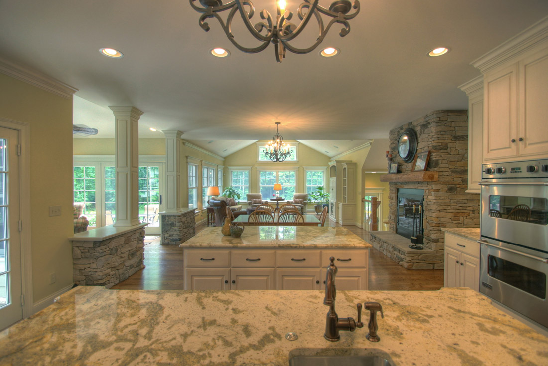 traditional open floor plan home