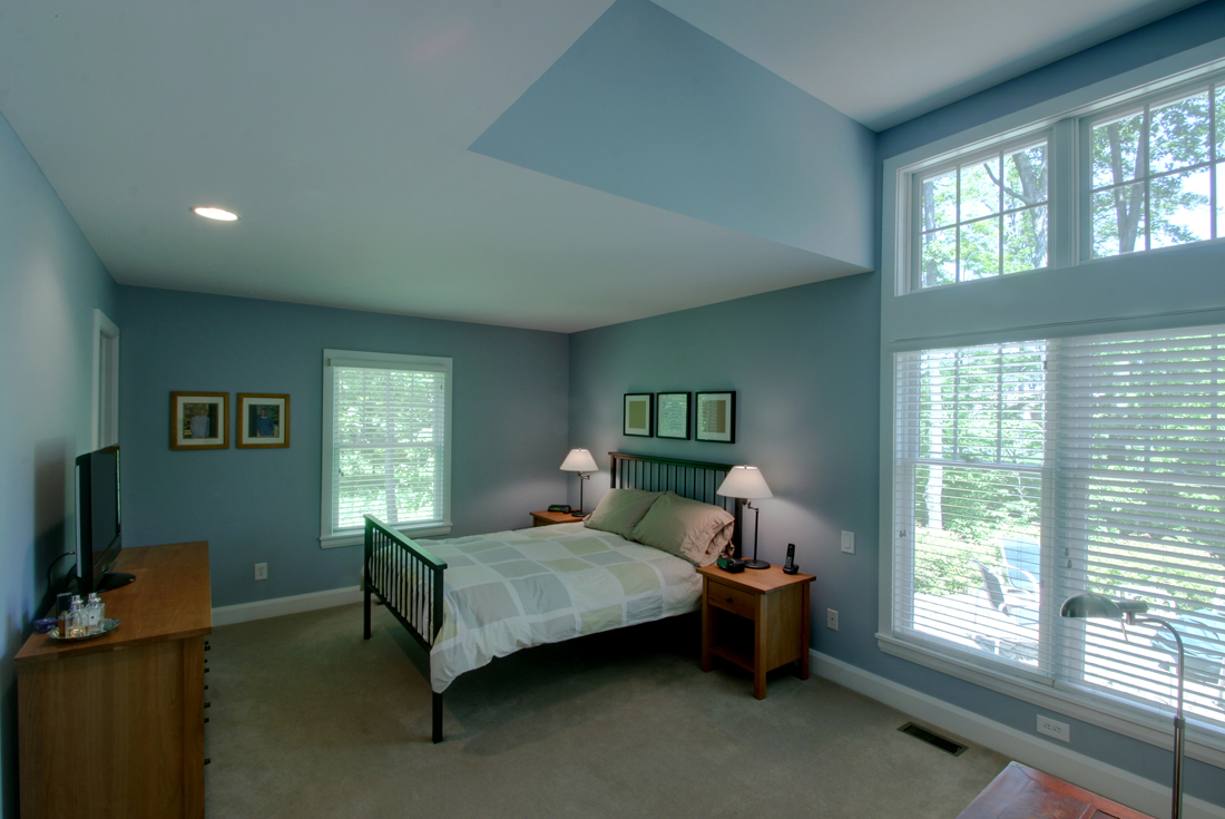 cape cod custom home master bedroom