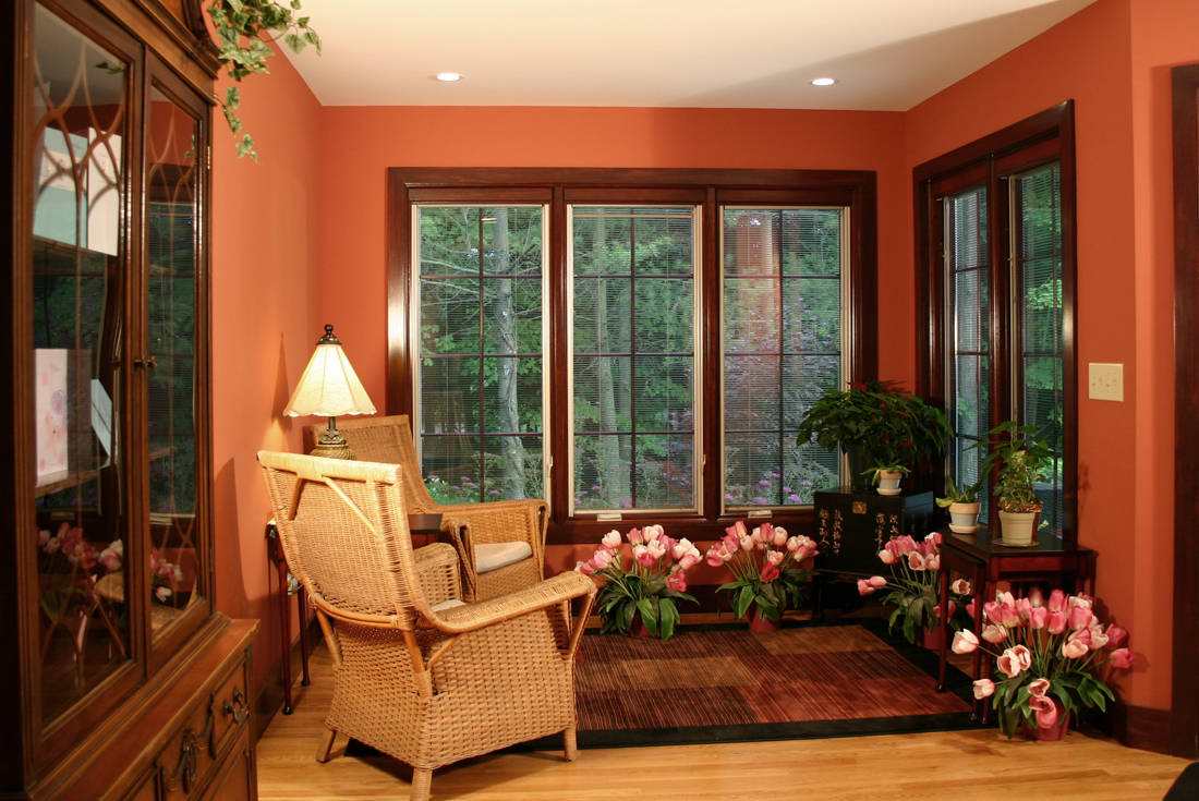 custom contemporary home sunroom