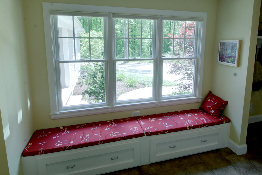 cape cod custom home window seat