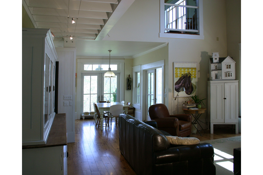 white board and batten farmhouse