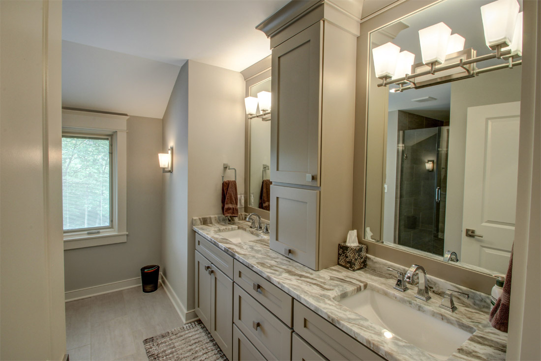 Contemporary master bath remodel