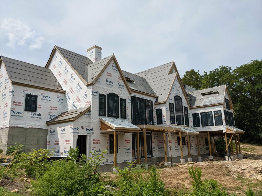 custom tudor house exterior