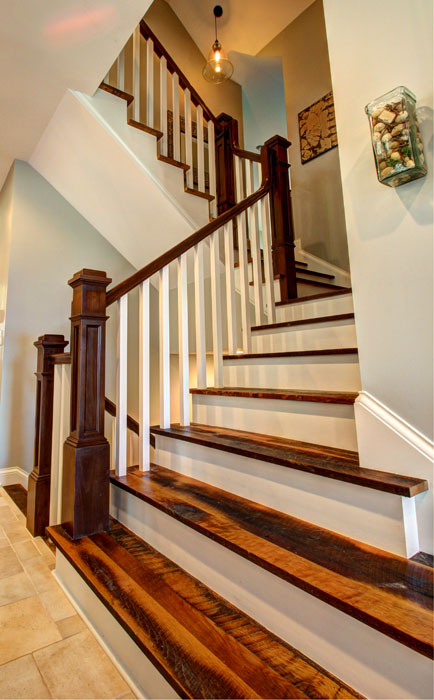 rustic stair