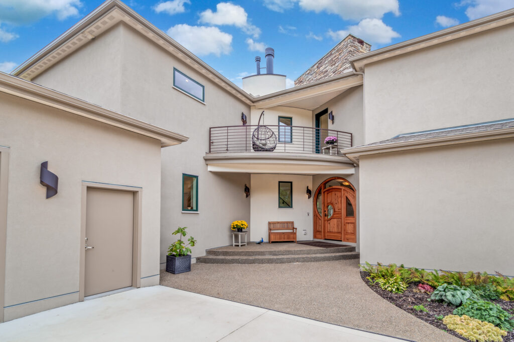 arched custom front door