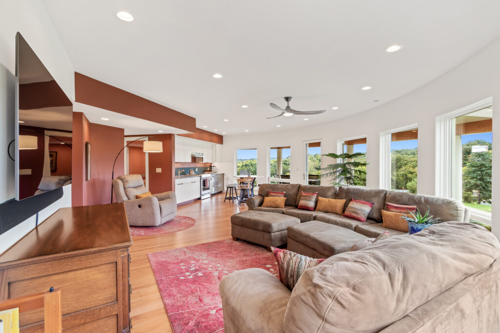 lower level living room