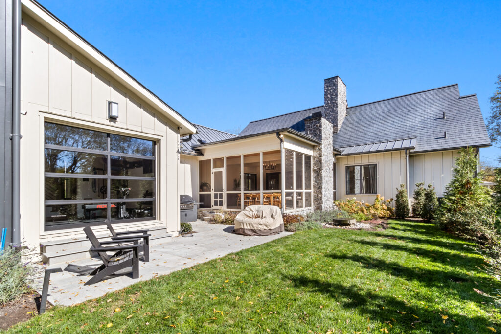 custom home glass garage door