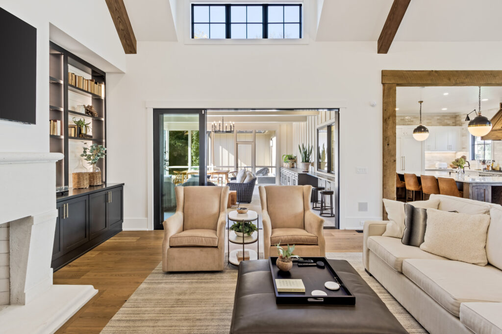 family room empty nester historic district open floor plan